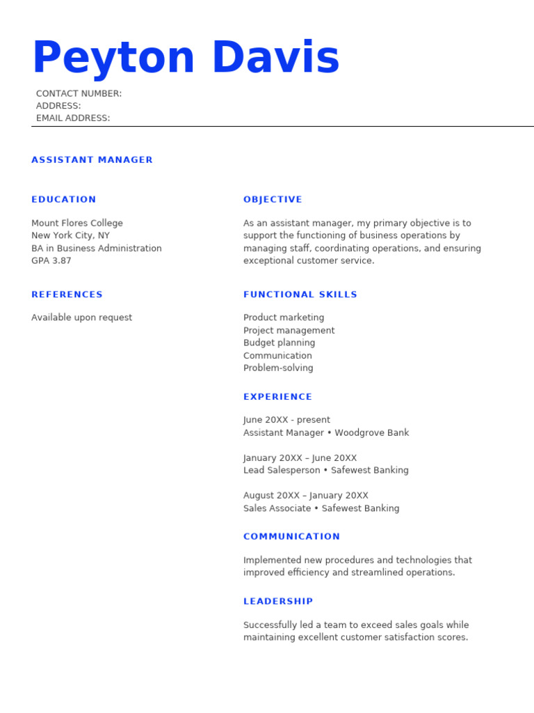 Basic Resume | PDF