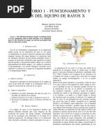 Partes del Equipo de Rayos X | PDF | Rayo X | voltaje