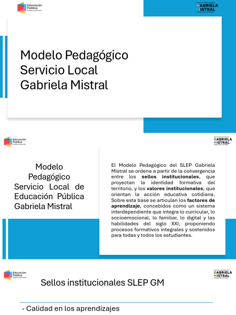 Modelo Pedagógico SLEP 2026 | PDF | Plan de estudios | Pedagogía
