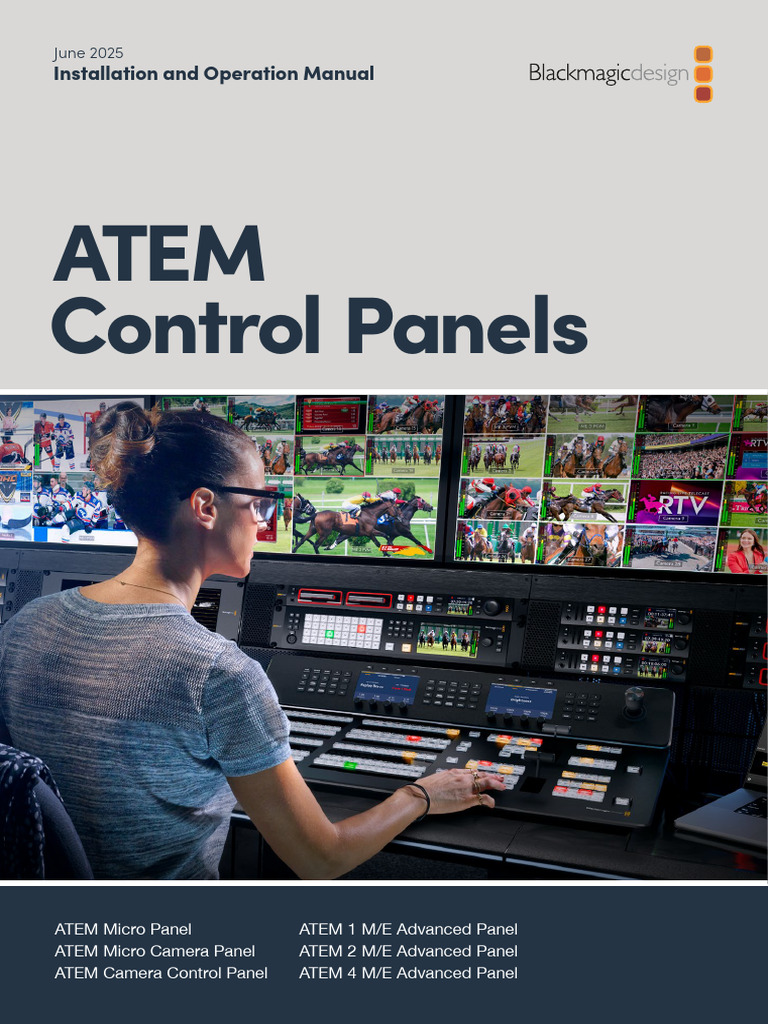 ATEM Control Panels Manual | PDF