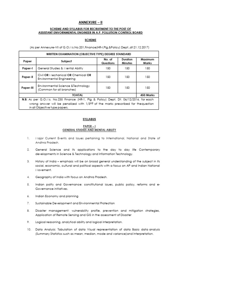 Asst. Environmental Engineer in APPCB | PDF | Beam (Structure ...