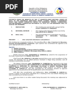 Sample Barangay Resolution Template | PDF