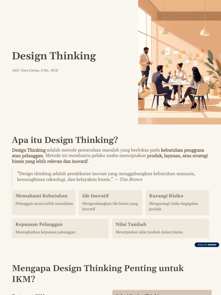 Basic Design Thinking | PDF