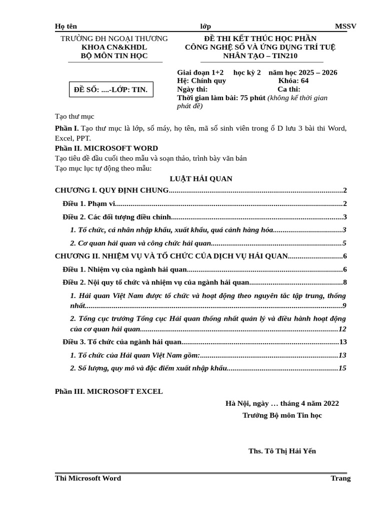 Trư NG ĐH Ngo I Thương | PDF