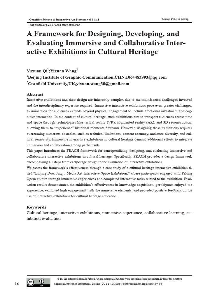 A Framework For Designing, Developing, and Evaluating Immersive and ...