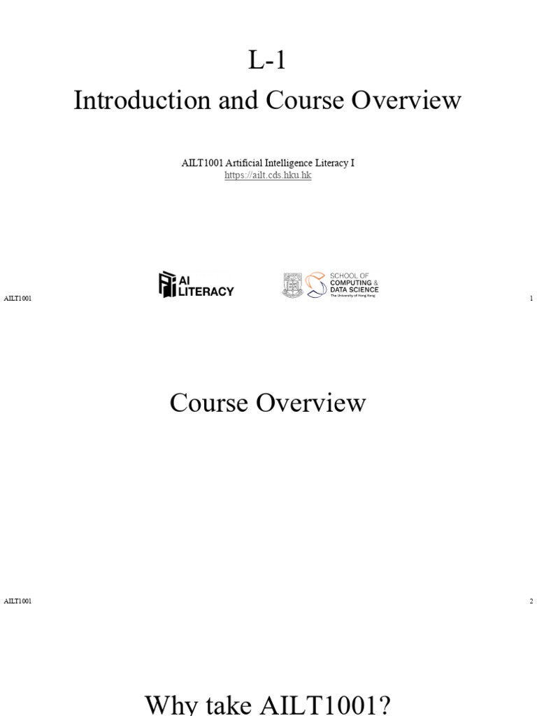 Ailt1001 - L 1 2e | PDF | Artificial Intelligence | Intelligence (AI ...