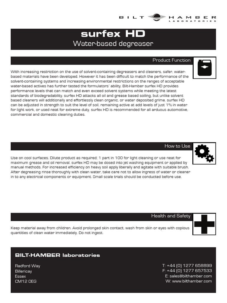 Surfex HD | PDF