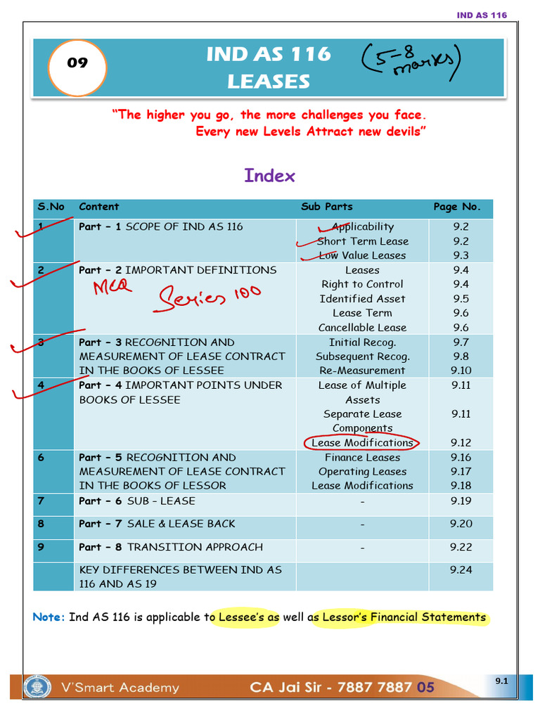 Ind As 116 | PDF | Lease | Business Economics