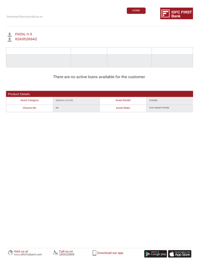 Statement of Account - 200431116 | PDF