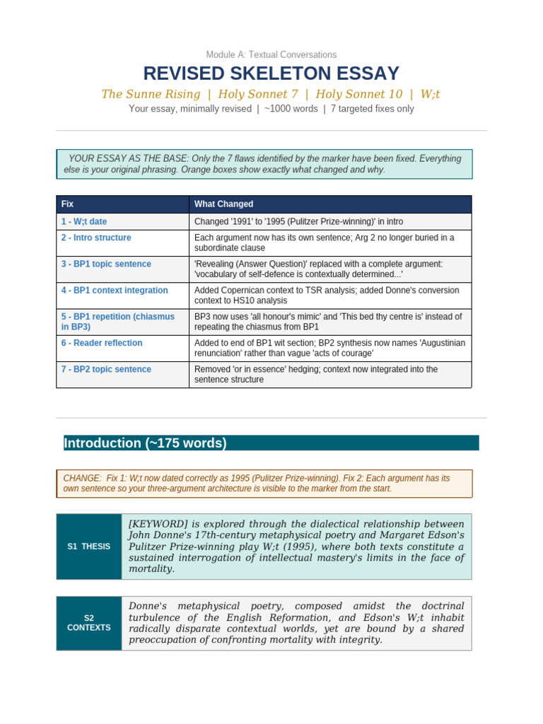 Module A Skeleton Final | PDF