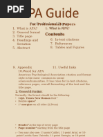 APA Appendix Formatting Guide | PDF