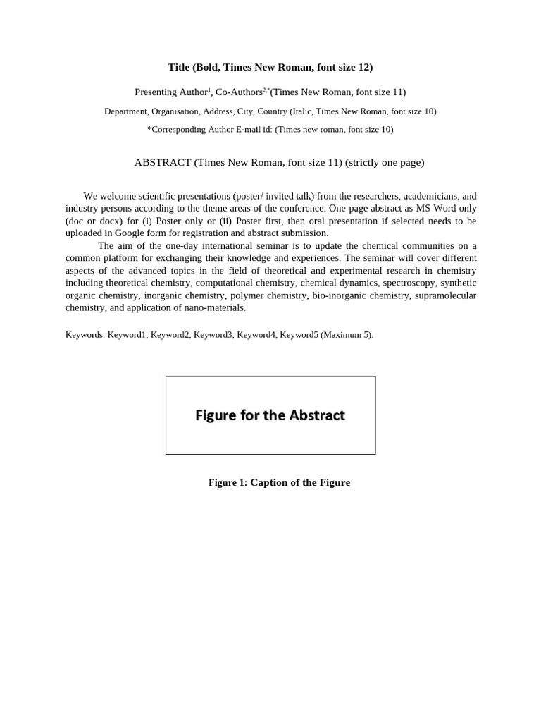 Abstract Template RACS26 | PDF