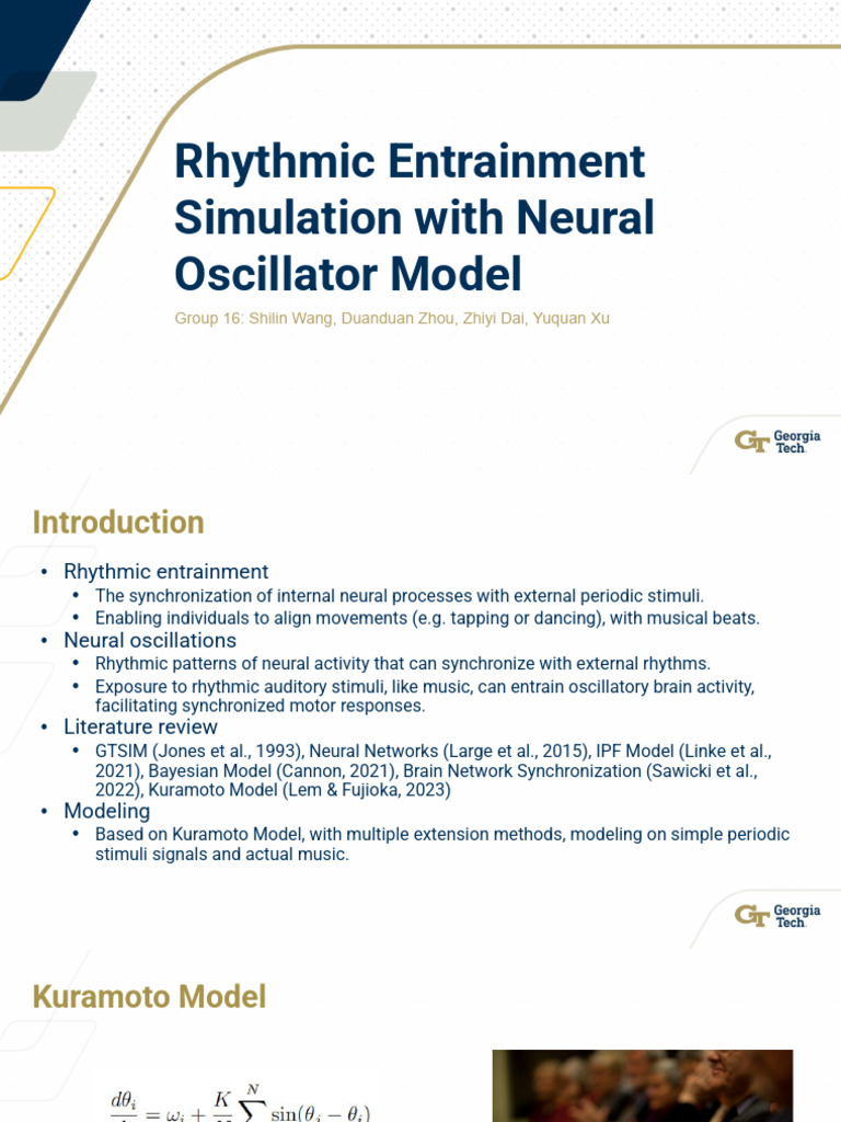 Final Slides Group16 | PDF | Neural Oscillation | Synchronization