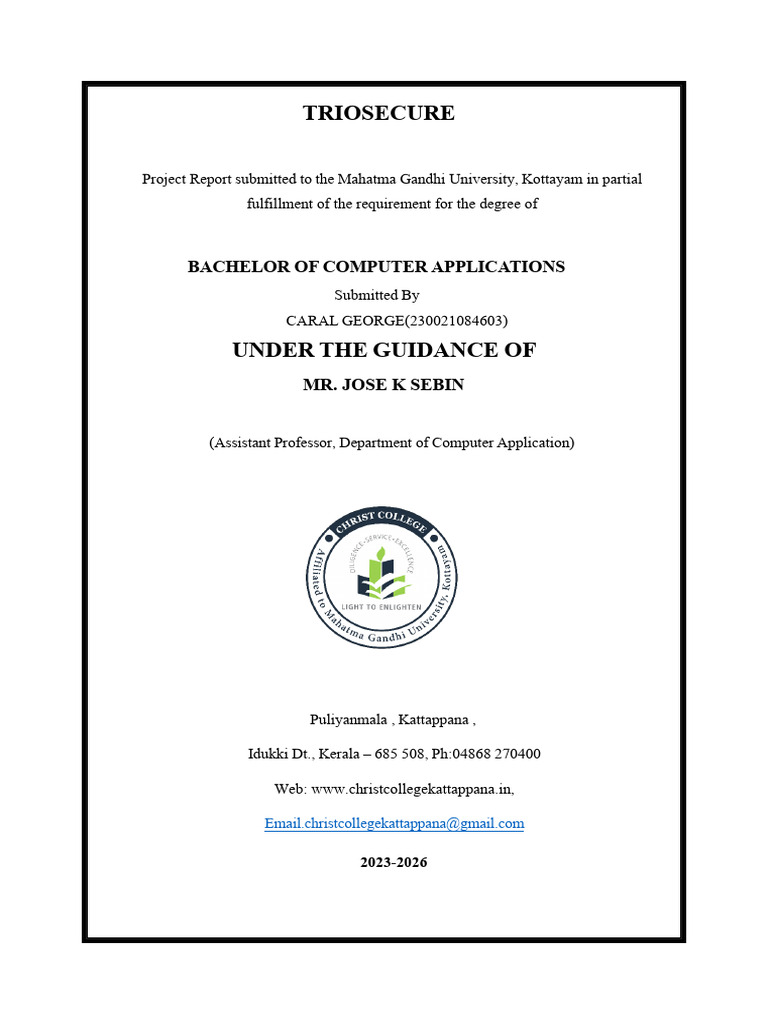 Trio Secure | PDF | Biometrics | Databases