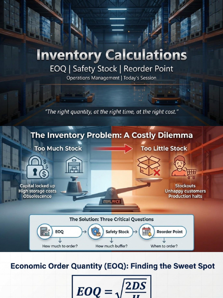Inventory Calculations | PDF