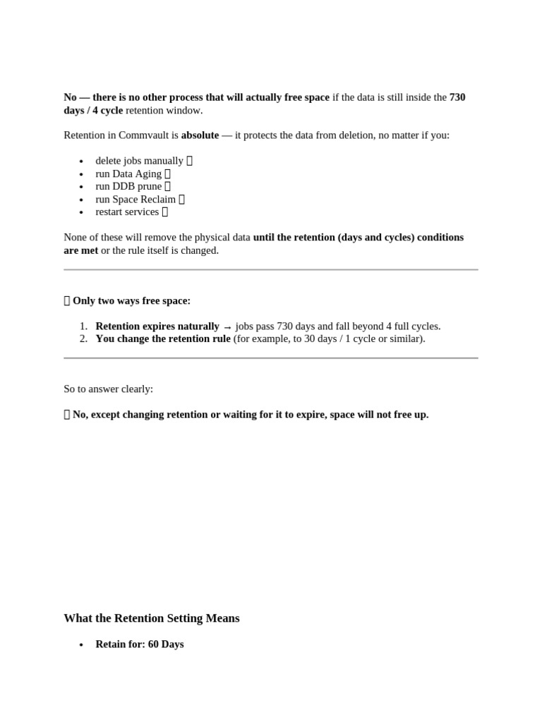 Storage Retaintion Cycle Policy | PDF | Backup | Computing