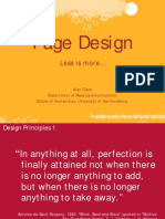 Page Design: Less Is More