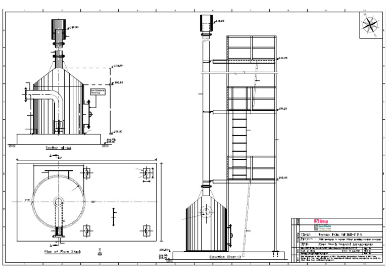10.flare Stack GA Drawing Details | PDF