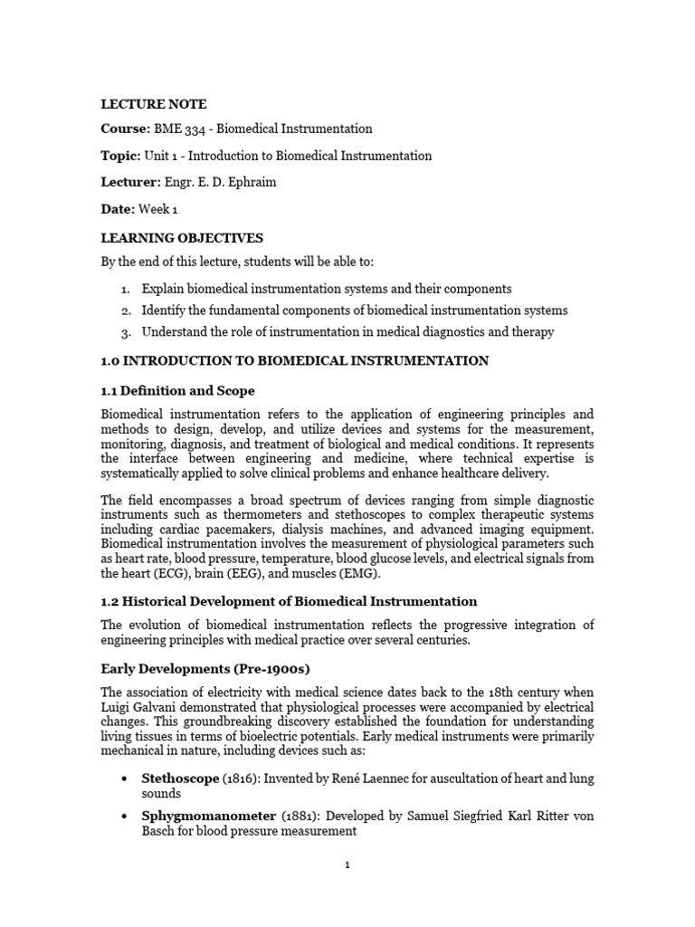 Lecture Note Unit 1 | PDF | Analog To Digital Converter | Amplifier