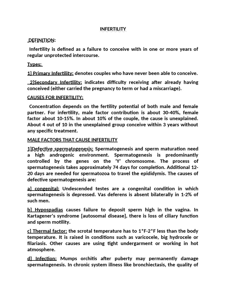 Infertility 2 | PDF | Infertility | Gynaecology
