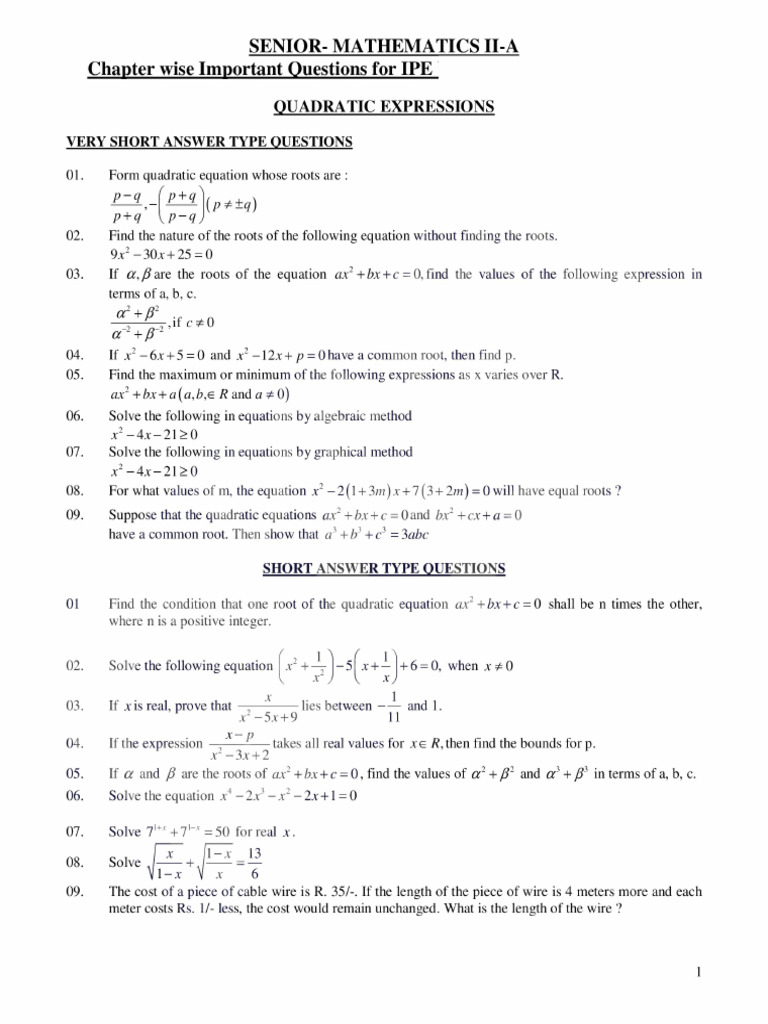 Maths 2A Imp Qns | PDF