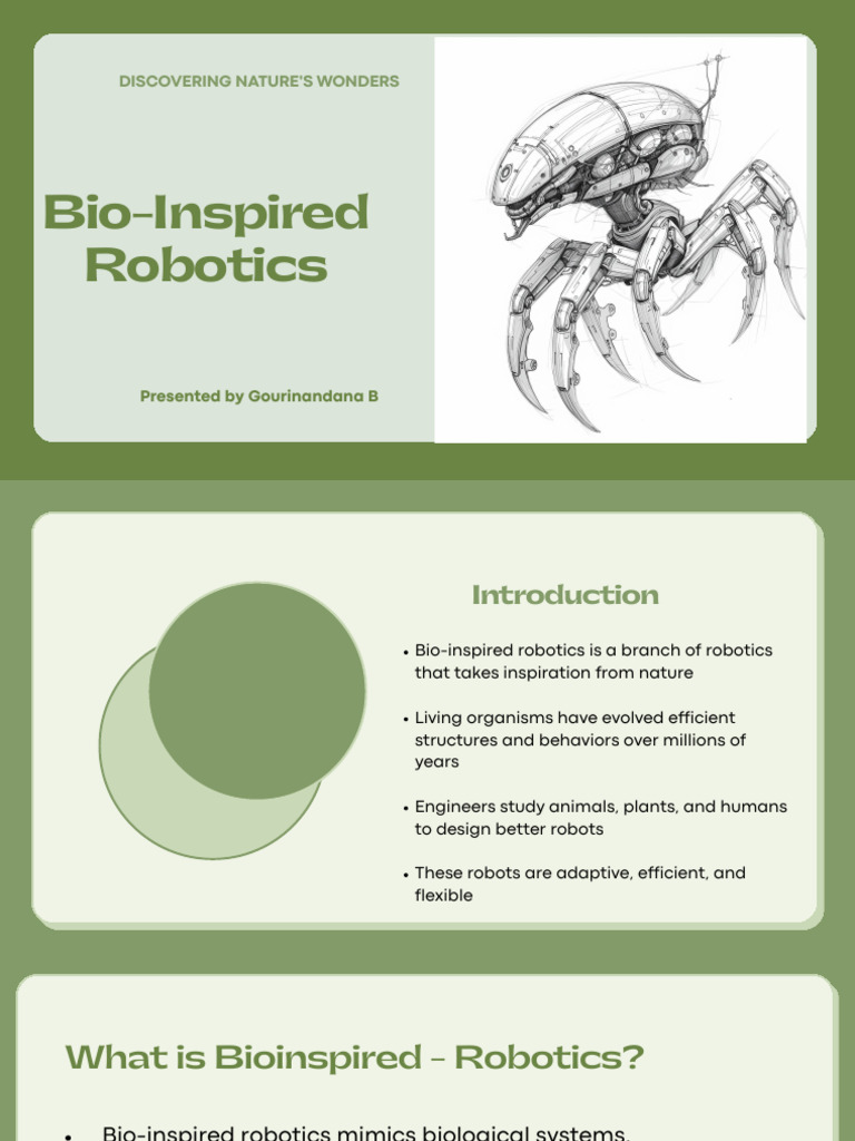 Bio Inspired Robotics | PDF | Robotics | Robot
