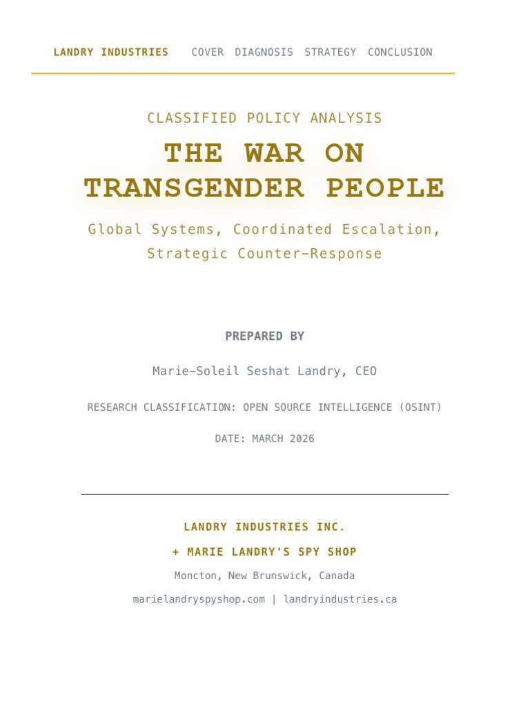 Transgender Rights Dossier 2026 OSINT Investigation Exposing 