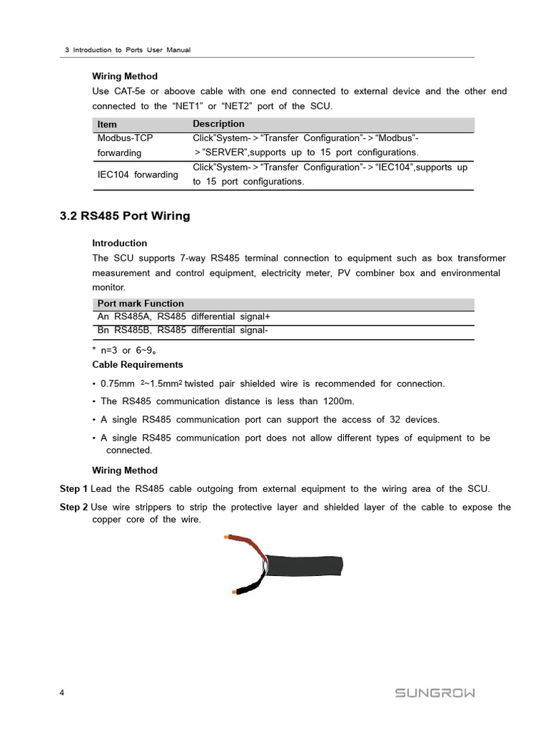 3.2 RS485 Port Wiring | PDF