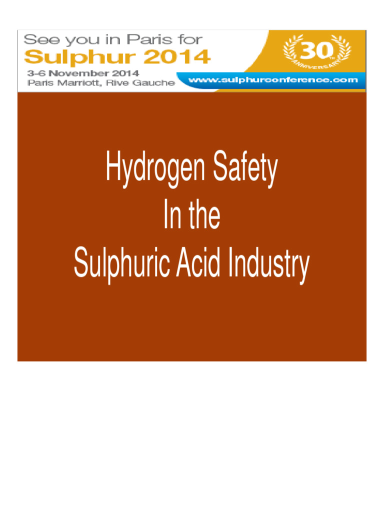 Hydrogen Safety | PDF