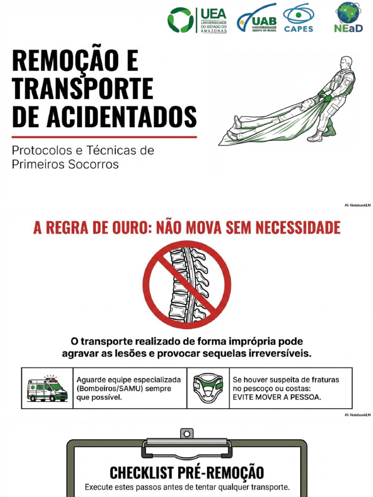 Aula 4. Remoção Do Acidentado | PDF