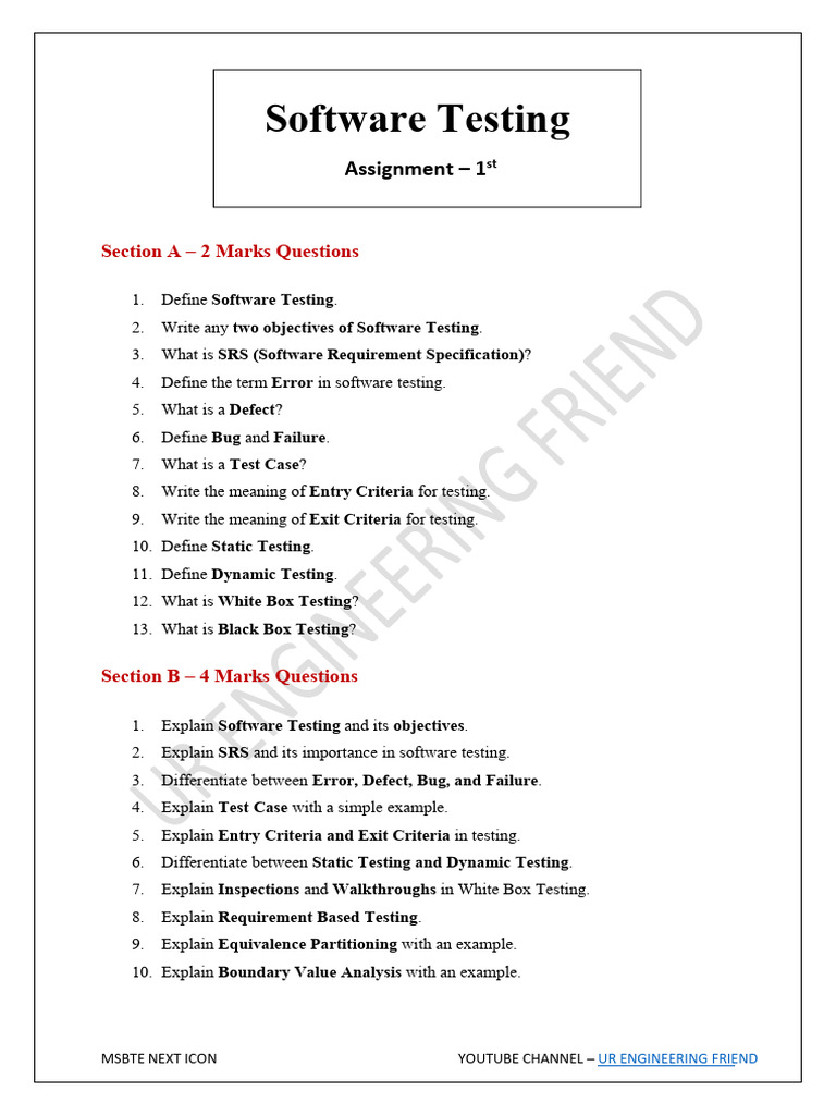 STE Unit 1st Assignment - Ur Engineering Friend - 260322 - 132031 | PDF