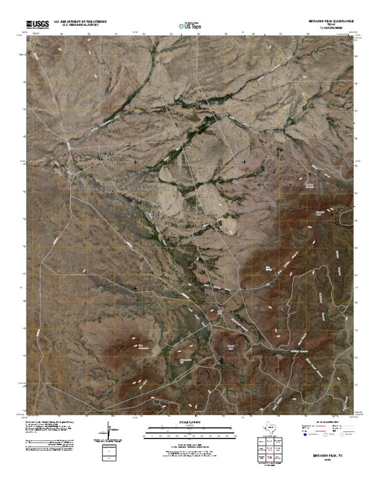 Boracho Peak Quadrangle Map, Texas | PDF | United States Geological ...