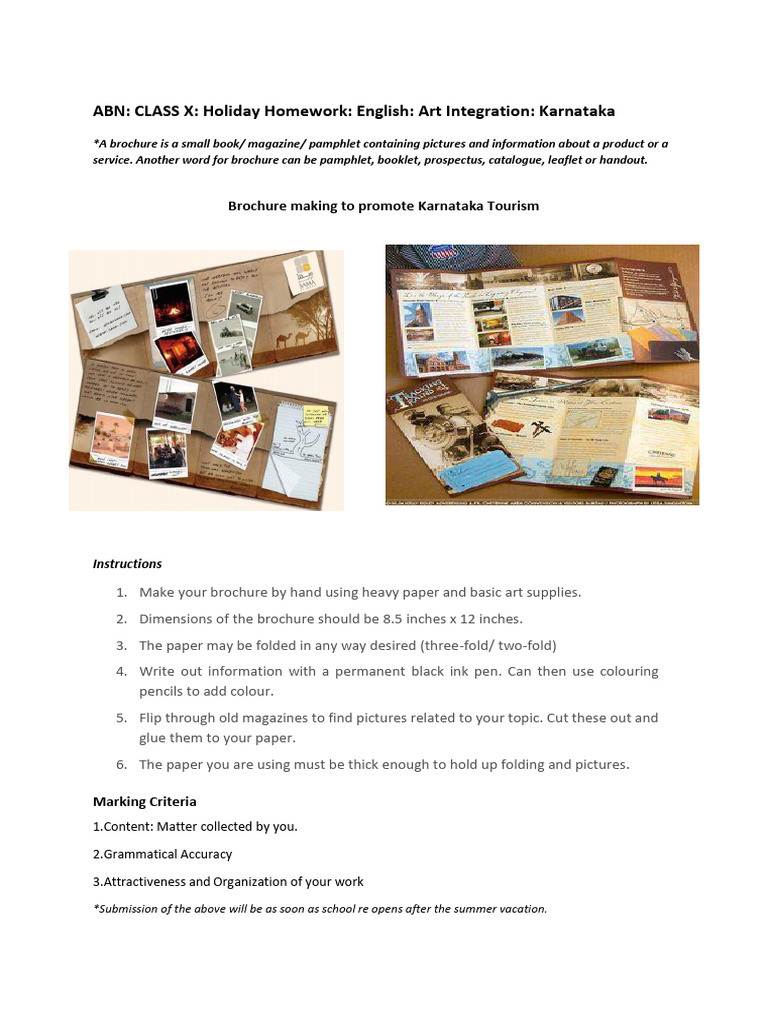 Art Integrated Project For English Part I | PDF