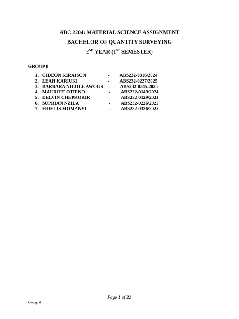 Group 8 | PDF | Concrete | Composite Material