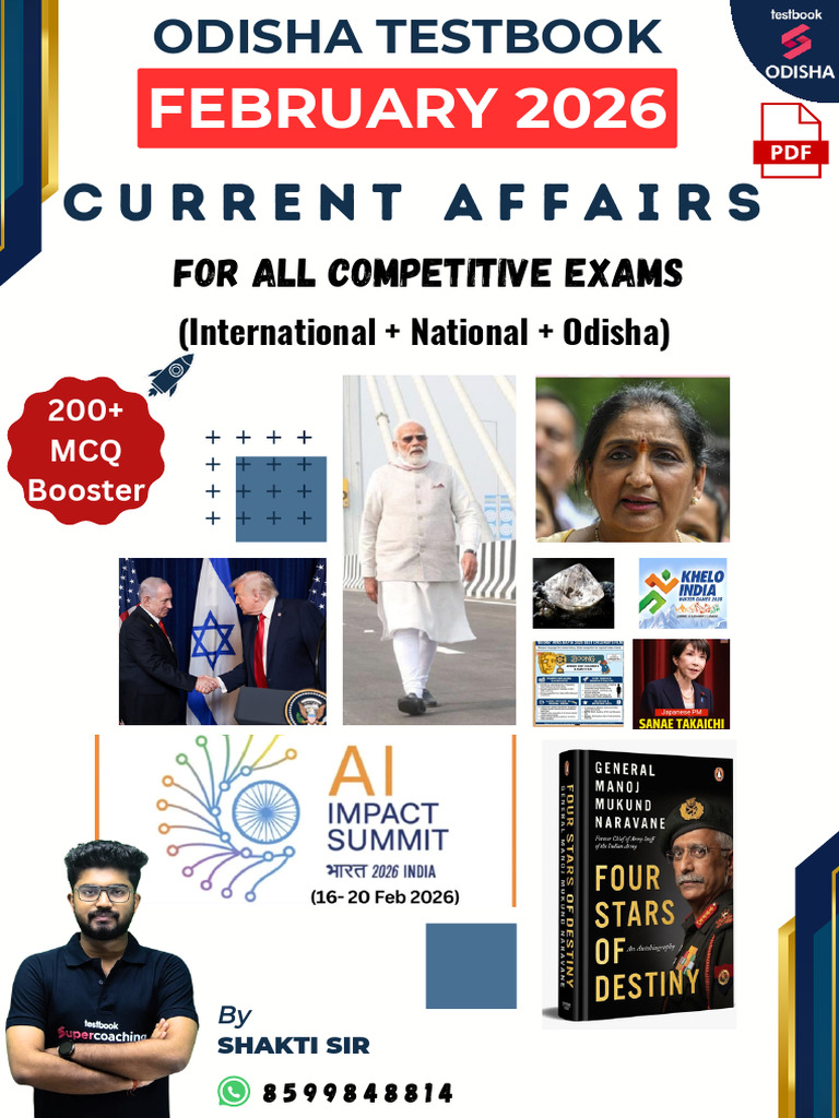 FEBRUARY 2026 Monthly Current Affairs by Shakti Sir | PDF