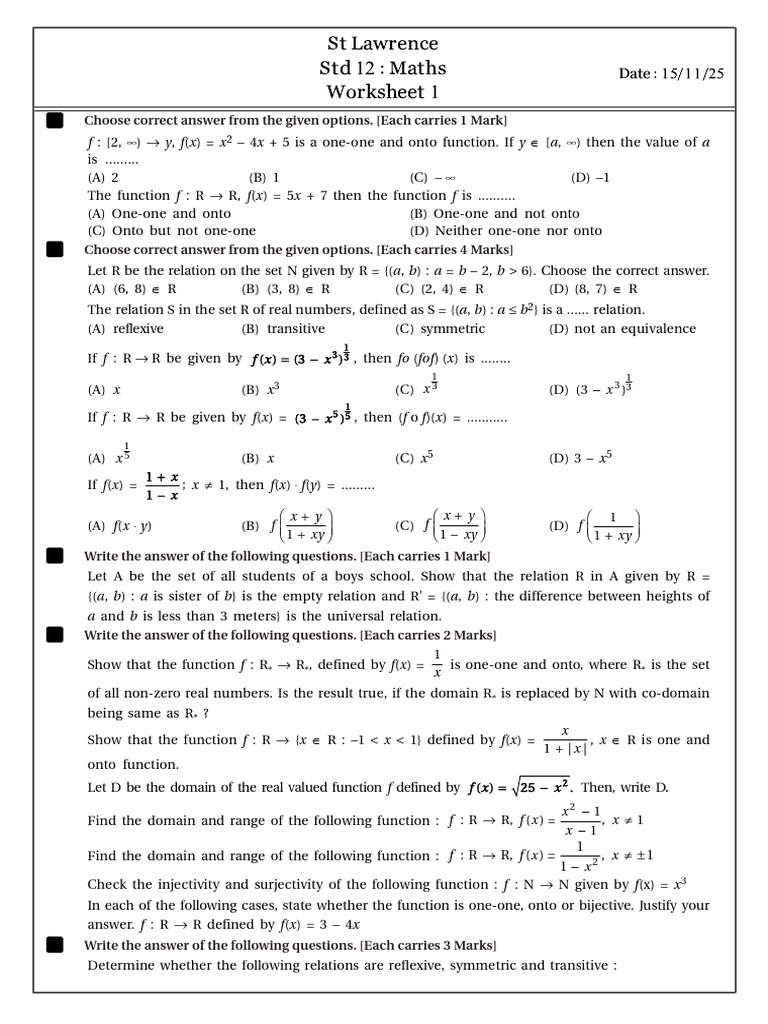 Worksheet1 D15 Nov 2025 | PDF | Chess Theory | Chess Openings