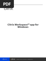 Citrix Workspace App User Guide | PDF | Citrix Systems | Mobile App