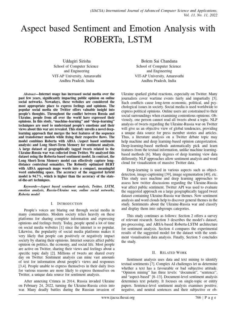 Paper 89-Aspect Based Sentiment Emotion Analysis With ROBERTa LSTM ...