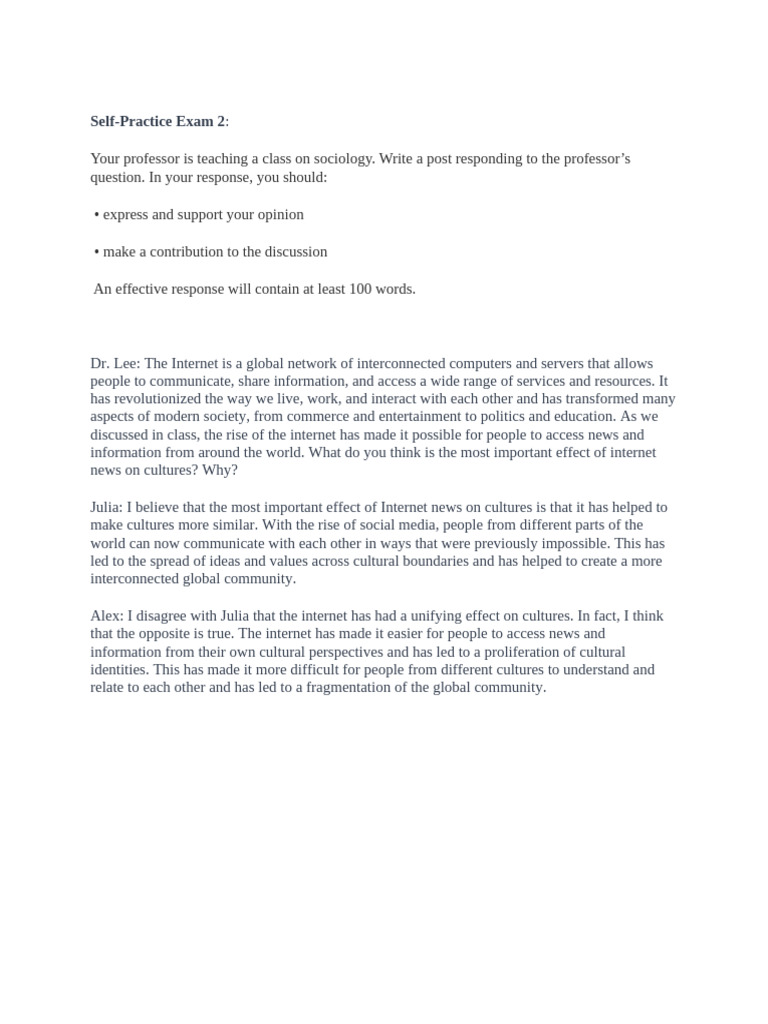 Self Practice+Exam+2 | PDF