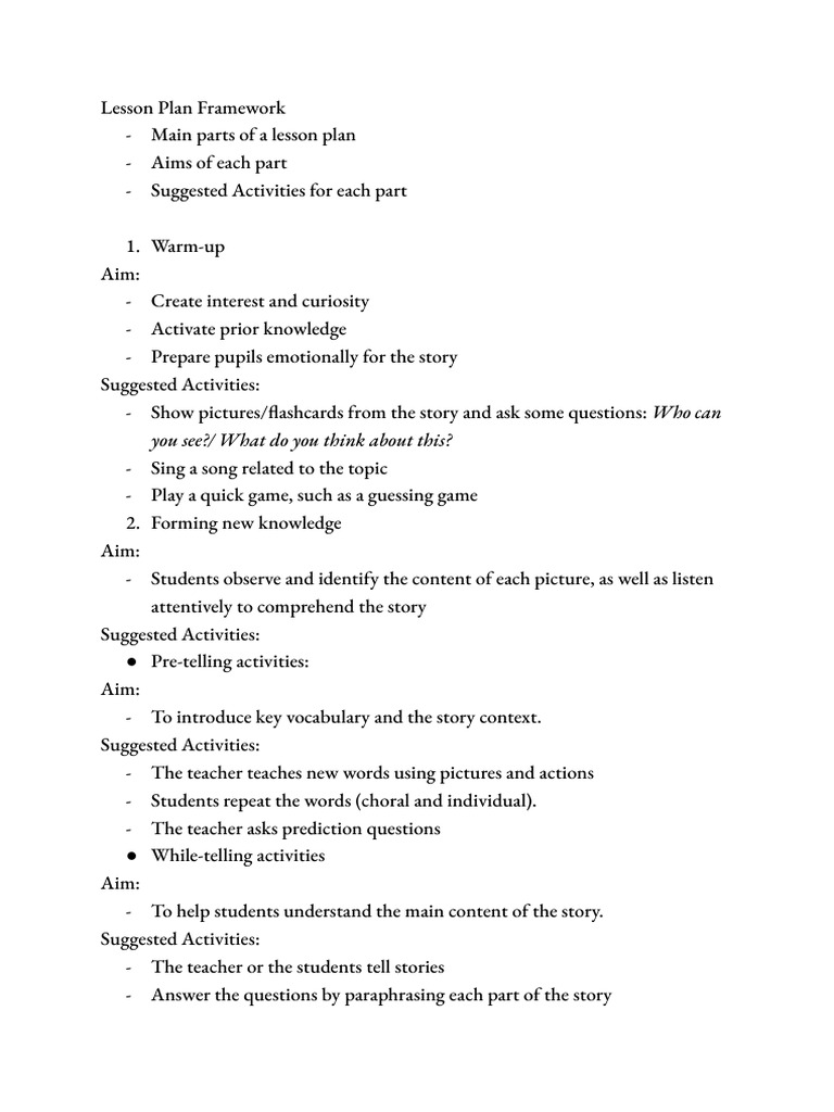 Lesson Plan | PDF