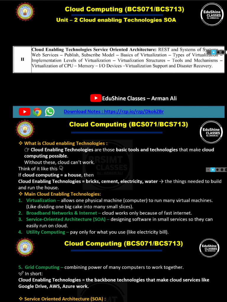 Cloud Computing UNIT 2 Notes | PDF