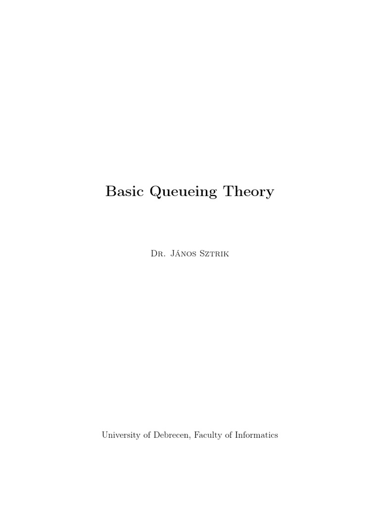 Basic Queueing Theory | PDF | Loss Function | Probability Distribution