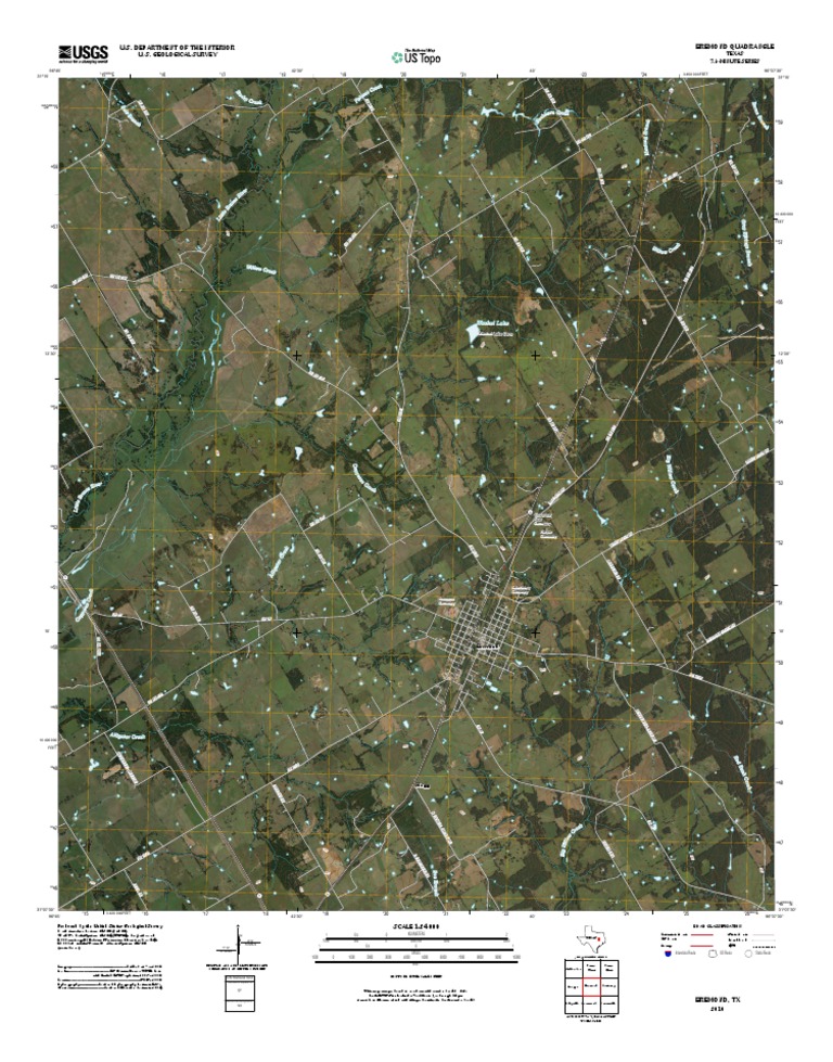 Topographic Map of Bremond PDF Infographics Cartography