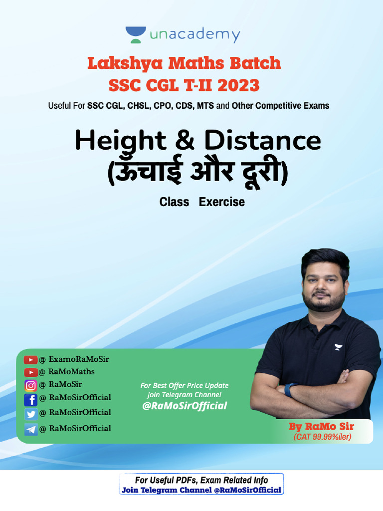 Height Distance Class Exercise | PDF