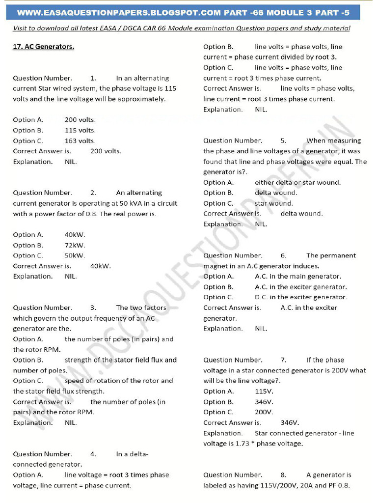 Module 3 Easa Question | PDF