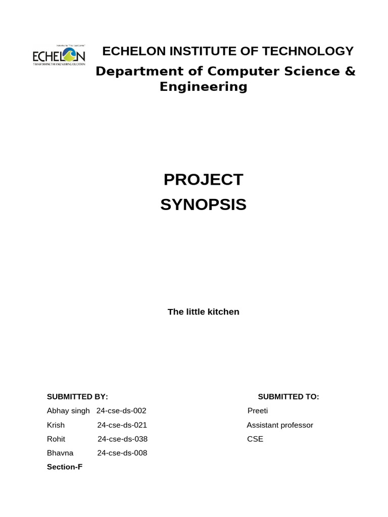 Project Synopsis Format | PDF | Learning | Usability