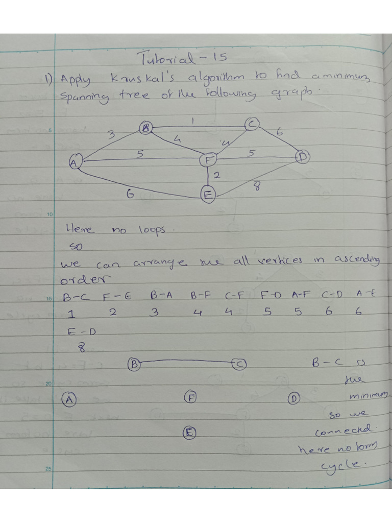 Kruskals Algorithm | PDF