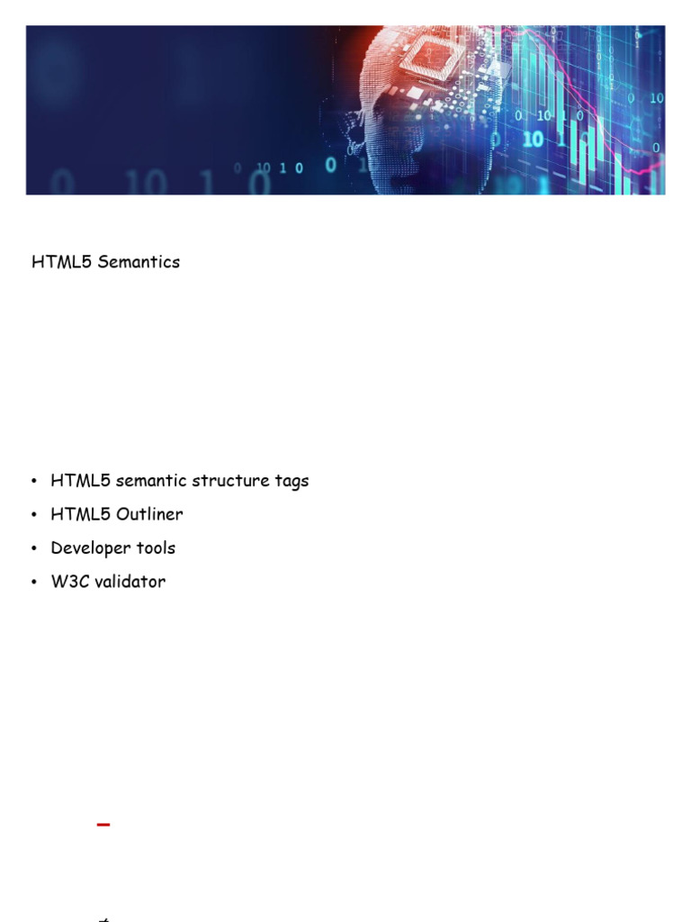 (IT5211) Lab01 HTML5 Web Semantics | PDF