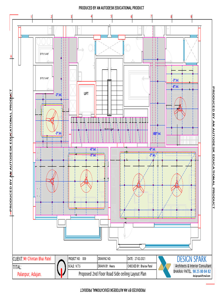 04 Proposed 2nd Floor Road Side Ceiling Layout Plan | PDF | Home