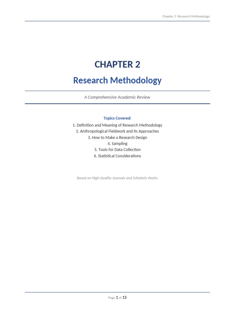 Chapter2 Research Methodology and It's Methods and Techniques | PDF ...